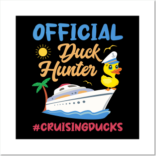 Official Duck Hunter Funny Duck Cruising Gift For men Women Posters and Art